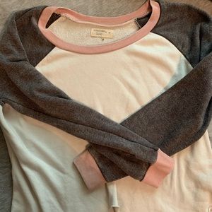 Tie in the front sweatshirt